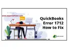 Procedure to Troubleshoot the QuickBooks Error 1712