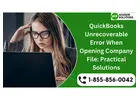 Resolve QuickBooks Unrecoverable Error When Opening Company File Issue