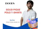 Solid Pique Polo T-Shirts - Doods