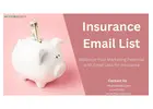 Get the B2B Insurance Email List wit Best Offer Prices