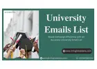 Get Connected with B2B University Emails List for Business Marketing