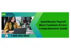 Quick Ways To Fix QuickBooks Payroll Most Common Errors