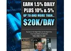 Earn 1.5% daily
