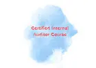 AIA Provides Training For Certified Internal Auditor Course