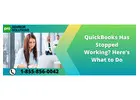 Quick Fixes for QuickBooks Has Stopped Working Issue
