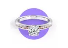 Quartz Diamond Wedding Rings