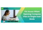 How To Deal With  Issues When Opening Company Files in Single-User Mode