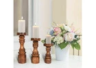 Buy Wooden Candle Holder Online USA | Perillahome